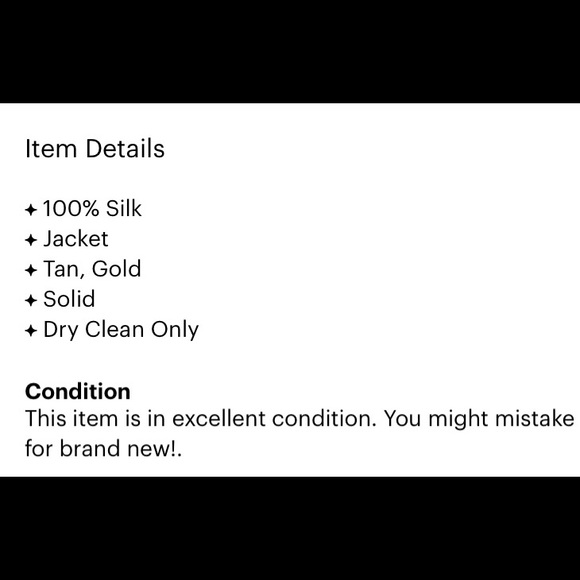 LINDA ALLARD ELLEN TRACY s 6 goldtone silk blazer in excellent condition - Picture 3 of 9